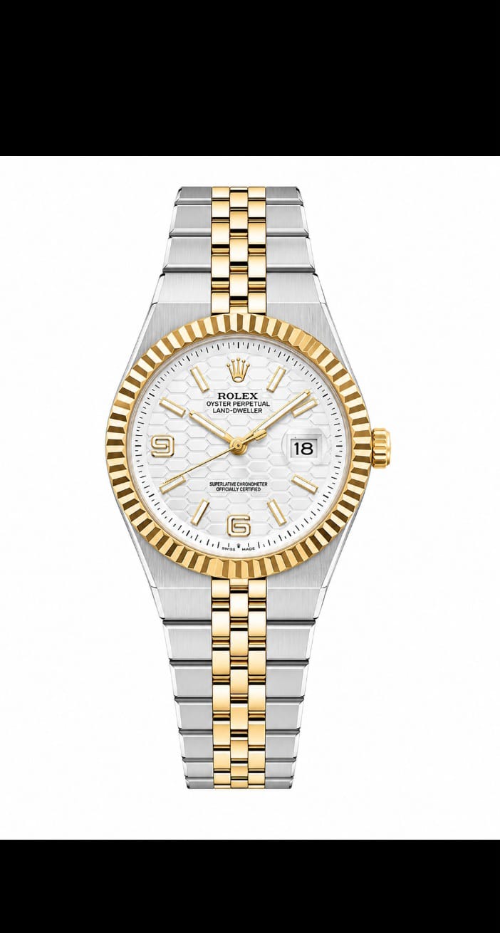 Luxury Gold & Silver Stainless Steel Men's Quartz Watch with Date Display |