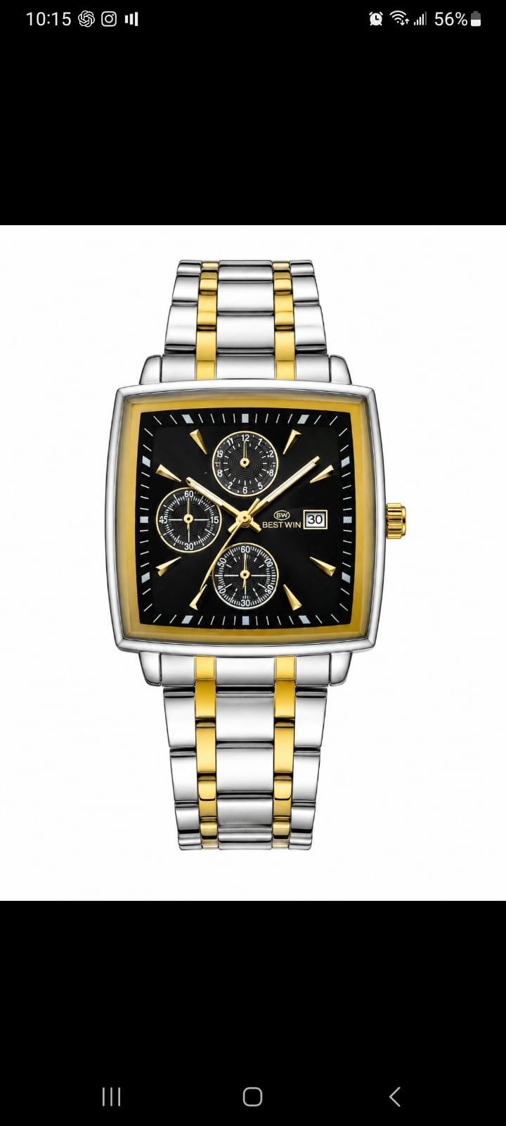Bestwin Men's Premium Square Analog Watch