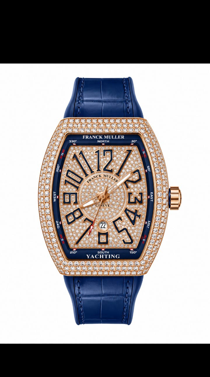 Luxury Blue & Gold Crystal Style Men's WatchProduct
