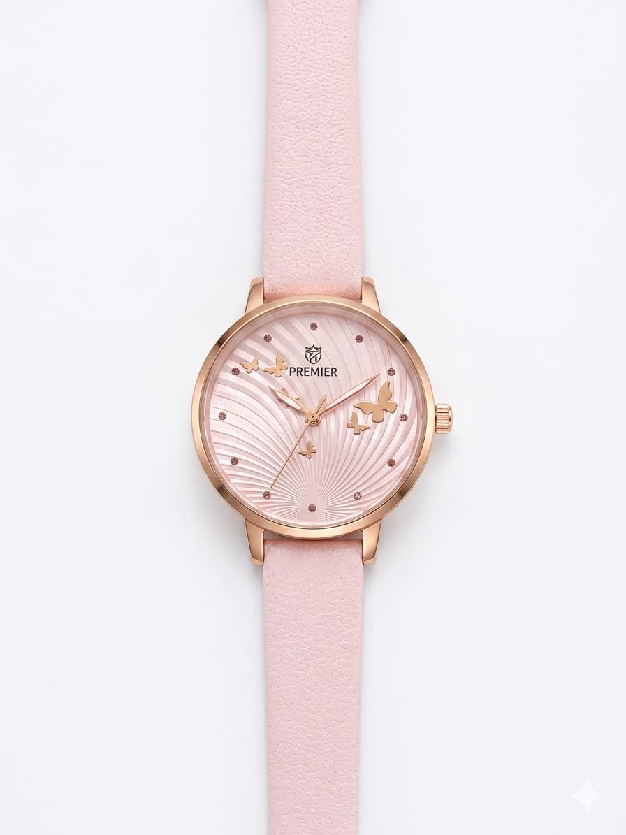 Elegant Women's Rose Gold Quartz Watch