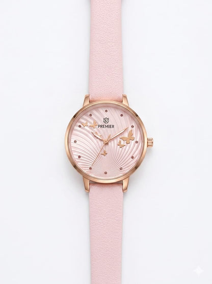 Elegant Women's Rose Gold Quartz Watch