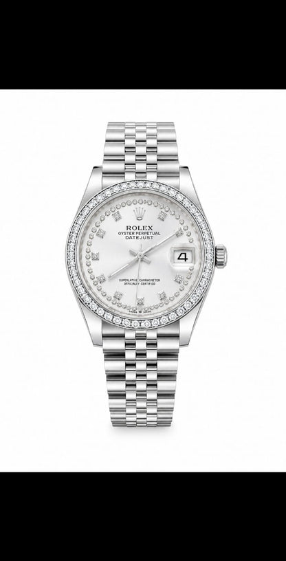 Luxury Diamond Style Stainless Steel Men's Watch