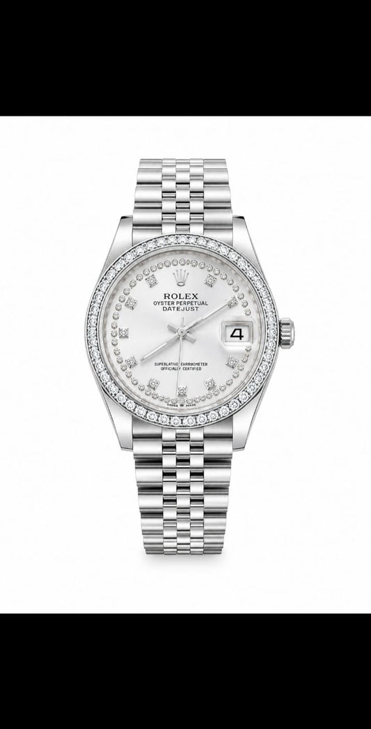 Luxury Diamond Style Stainless Steel Men's Watch
