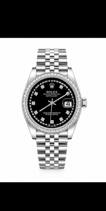 Luxury Diamond Style Stainless Steel Men's Watch
